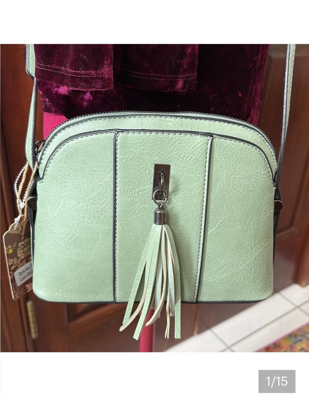 Sam & Hadley  Crossbody bag  vegan sage green  mini bag  mini Crossbody
NWT